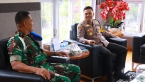 Kapolres Nganjuk Audiensi dengan Komandan POM TNI – AD, Perkuat Sinergi Penegakan Hukum