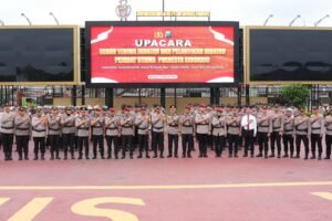 Sertijab Pejabat Utama dan Pelantikan Kasat PPA-PPO di Polresta Sidoarjo