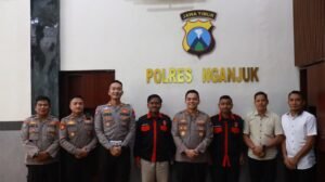 Silaturahmi dengan GASMI Pagar Nusa, Kapolres Nganjuk Perkuat Sinergi Harkamtibmas