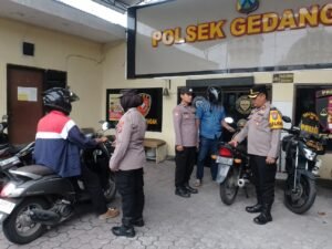 Polsek Gedangan Terima Penitipan Kendaraan Pemudik, Warga Diimbau Mudik dengan Nyaman