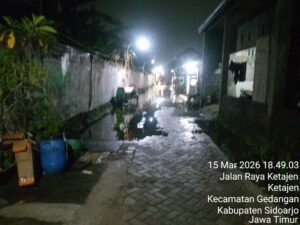 Diguyur Hujan Deras, RT 03 Desa Ketajen Kebanjiran — Warga Pertanyakan Keberadaan dan Kepedulian Pemdes
