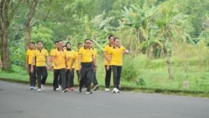 Kapolres Pasuruan Ajak Seluruh Personel Olahraga Bareng, Tekankan Soliditas Tanpa Sekat Jabatan