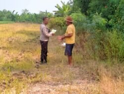 Polisi bersama Petani di Wonoayu Tanam Jagung, Dukung Ketahanan Pangan