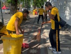 Polresta Sidoarjo Gelar Bakti Religi, Bersihkan Tempat Ibadah Jelang Hari Bhayangkara