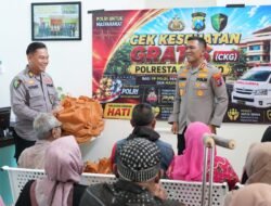 Hari Bhayangkara Ke-80, Polresta Sidoarjo Berikan Layanan Kesehatan Gratis dan Baksos Bagi Difabel