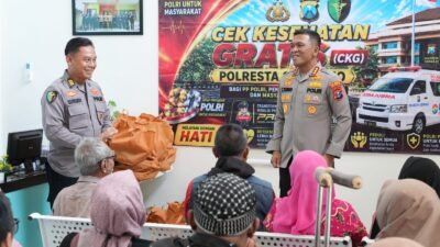 Hari Bhayangkara Ke-80, Polresta Sidoarjo Berikan Layanan Kesehatan Gratis dan Baksos Bagi Difabel