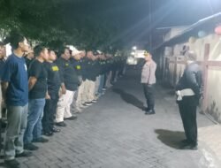 Polsek Gedangan dan 80 PAMTER Ranting Gedangan Gelar Apel Pasukan Antisipasi Pengesahan Warga Baru PSHT