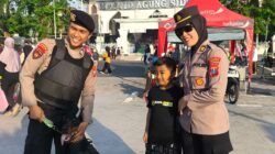 Polwan Presisi Polresta Sidoarjo Masifkan Patroli Kamtibmas bersama Tim Obvit dan K9