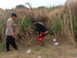 Cegah Karhutla, Polsek Buduran Pantau Lahan Kosong dan Imbau Warga Waspada