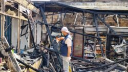 Ruko Indomaret di Grabagan Sidoarjo Dilalap Api, Kerugian Materiil Diperkirakan Rp1,6 Miliar