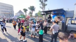Tidak Hanya Pengamanan, Polresta Sidoarjo Hadirkan Layanan Publik di CFD