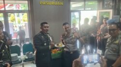 Jaga Sinergitas dan Kolaborasi, Kapolres Pasuruan Kunjungi Makodim 0819 di HUT ke-81 TNI