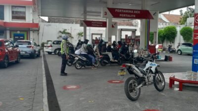 Polres Kediri Kota Pantau Stok BBM di Sejumlah SPBU, Kapolres Imbau Masyarakat Tak Perlu Menimbun